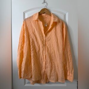 Orange Button-Up Shirt